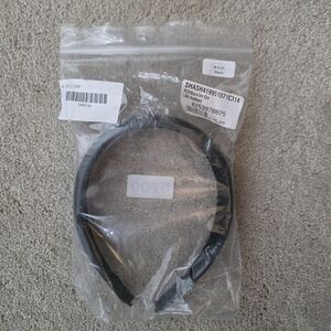Shashi Lilith Black Headband Cushioned Faux Leather NEW